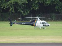 J6-AAR @ SLU - Parking on airstrip from Castries on st Lucia.(st Lucia Helicopters AS350B c/n3869 - by Willem Goebel