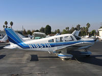 N1857H @ KRHV - Locally-based 1977 Piper PA-28-181in brilliant sunshine @ Reid-Hillview (originally Reid's Hillview) Airport, San Jose, CA - by Steve Nation