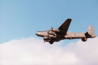 WL747 @ EGQS - Shackleton AEW.2 of 8 Squadron on approach to RAF Lossiemouth in September 1990. - by Peter Nicholson