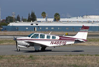 N4651S @ KCCR - Locally-based 1975 Beech A36 taxis to RWY 1L @ Buchanan Field, Concord, CA - by Steve Nation
