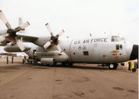 65-0967 @ MHZ - WC-130H Hercules of the 53rd Weather Reconnaissance Squadron/403rd Airlift Wing at Keesler AFB on display at the 1998 RAF Mildenhall Air Fete. - by Peter Nicholson