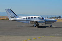 N31CU @ KAPC - Westlog Inc. (Brookings, OR) 1977 Cessna 421C heads out for take-off from Napa County Airport, CA - by Steve Nation