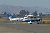N2059U @ KAPC - 2006 Cessna T206H visiting with Napa River in background @ Napa County Airport, CA - by Steve Nation
