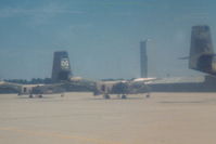 60-3764 @ KPOB - C-7A 60-3764 on Green Ramp with two others.  To be used by Special Forces for jump planes.  Cropped from a 3X3 Instamatic 126 photo - by Glenn E. Chatfield