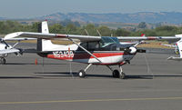 N5343B @ KAPC - Fullerton, CA/KFUL-based 1956 straight-tail Cessna 182 visiting Napa County Airport, CA - by Steve Nation