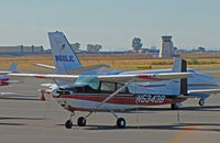 N5343B @ KAPC - Fullerton, CA/KFUL-based 1956 straight-tail Cessna 182 visiting Napa County Airport, CA - by Steve Nation