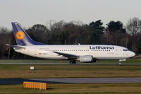 D-ABXY @ EGCC - Lufthansa B737 departing from RW05L - by Chris Hall
