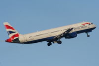 G-EUXG @ EGCC - British Airways A321 departing from RW05L - by Chris Hall