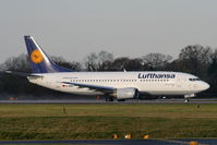 D-ABXY @ EGCC - Lufthansa B737 departing from RW05L - by Chris Hall