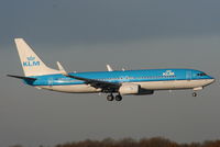 PH-BXY @ EGCC - KLM B737 landing on RW05L - by Chris Hall