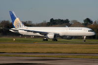 N17139 @ EGCC - Continental B757 starting to roll down RW05L - by Chris Hall