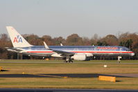 N188AN @ EGCC - American Airlines B757 departing RW05L - by Chris Hall