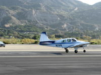N1VK @ SZP - 1960 Beech B95 TRAVEL AIR, two Lycoming O&VO-360s 180 Hp each, takeoff roll Rwy 22 - by Doug Robertson