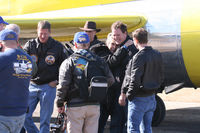 N3701G @ FTW - At Meacham Field - Fort Worth, TX Chuckie's Return to flight after 2-1/2 years of hard work by the VFM crew.
L-R Bill Gorin, Ray Fowler, Jerry Yagen, Hawkeye Poole, Chuckie Hospers, Pat Mahaffey, Steve Swift - by Zane Adams