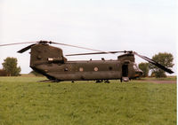 ZD982 @ CAX - Chinook HC.2, callsign Zulu Two Zero Charlie, of RAF Odiham's 7 Squadron on exercise detachment to Carlisle in May 1998. - by Peter Nicholson