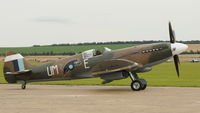 F-AZJS @ EGSU - PS890 (Spitfire Warbird)  at Duxford's wonderful Battle of Britain Air Display 2010