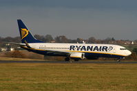 EI-DPF @ EGGW - Ryanair B737 taxying to RW26 - by Chris Hall