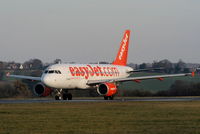 G-EZBD @ EGGW - easyJet A319 departing from RW26 - by Chris Hall
