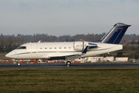 4X-CUR @ EGGW - Ray Aviation Challenger 604 landing on RW26 - by Chris Hall