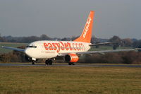 G-EZKD @ EGGW - easyJet B737 departing from RW26 - by Chris Hall