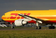 EI-OZH @ EGGW - DHL A300 departing form RW26 - by Chris Hall