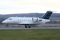 M-JSTA @ EGGW - Jetsteff Aviation Challenger 604 landing on RW26 - by Chris Hall