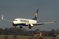 EI-ENH @ EGGW - Ryanair B737 on finals for RW26 - by Chris Hall