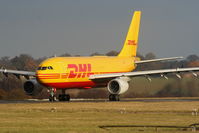 EI-OZH @ EGGW - DHL A300 departing form RW26 - by Chris Hall