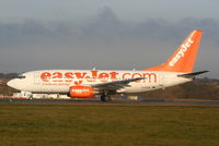 G-EZKD @ EGGW - easyJet B737 departing from RW26 - by Chris Hall