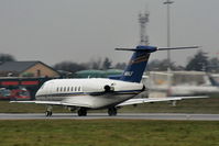 N86LF @ EGGW - RC18 Inc Hawker 4000 departing from RW26 - by Chris Hall