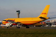 EI-OZH @ EGGW - DHL A300 landing on RW26 - by Chris Hall