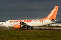 G-EZKF @ EGGW - easyJet B737 departing from RW26 - by Chris Hall