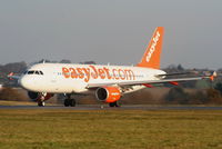 G-EZTS @ EGGW - easyJet A320 departing from RW26 - by Chris Hall