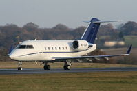 4X-CUR @ EGGW - Ray Aviation Challenger 604 touching down on RW26 - by Chris Hall