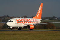 G-EZKC @ EGGW - easyJet B737 departing from RW26 - by Chris Hall