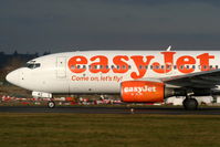 G-EZKC @ EGGW - easyJet B737 departing from RW26 - by Chris Hall
