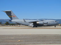 05-5139 @ KWVI - AFRC 452nd AMW C-17A from March AFB taxiing to military display ramp @ 2010 Watsonville Fly-in - by Steve Nation