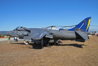 165006 @ KWVI - VMA-513 Nightmares AV-8B(+) WF-01 with blue & gold tail on military display ramp @ 2010 Watsonville Fly-in - by Steve Nation