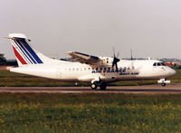 F-GHPY @ LFBO - Landing rwy 15R in Air France c/s with 'by Brit'Air' titles - by Shunn311