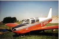 G-AVAZ @ EGTC - Still in its College of Air Training col scheme lookoing a bit sad for itself at Cranfield (scasnned print) - by Andy Parsons