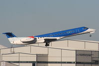 G-RJXM @ EGCC - BMI Regional EMB145 departing from RW05L - by Chris Hall