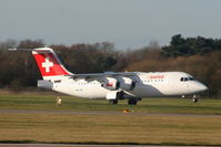 HB-IXO @ EGCC - landing on RW05L - by Chris Hall