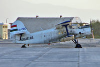 HA-MBG @ HELX - Hungarian Air's Antonov AN-2R, c/n: 1G163-29 on the Luxor ramp