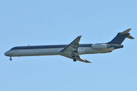 SU-BME @ HELX - Air Memphis's1989 Mac Donnell Douglass MD-83, c/n: 49628/1582 on approach to Abu Simbel - by Terry Fletcher