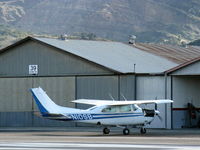 N10SB @ SZP - 1975 Cessna T210L TURBO CENTURION II, Continental TSIO-520-R 285 Hp, high power turnup, un-cowled - by Doug Robertson