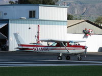 N714HH @ SZP - 1977 Cessna 150M, Continental O-200 100 Hp, taking the active Rwy 04 - by Doug Robertson