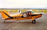 G-KRIS @ EGBJ - Taxying out at Staverton in the 1980s - by G TRUMAN