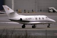 EC-KPP @ EGGW - Spanish Dassault Aviation Falcon 100, c/n: 209 at Luton - by Terry Fletcher
