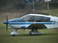 G-BRNT @ EGHP - Robin Regent taxying in, Lycoming O-360-A3A - by BIKE PILOT