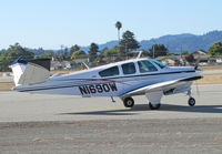 N1690W @ KWVI - Lodi, CA-based 1972 Beech V35B at 2010 Watsonville Fly-In - by Steve Nation